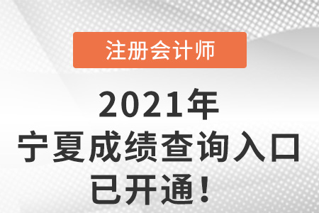 2021年寧夏自治區(qū)固原注會(huì)成績查詢?nèi)肟谝验_通