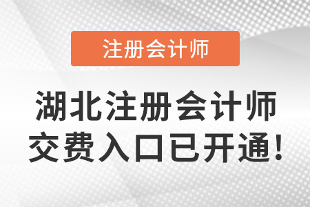 2023年湖北注冊會計師交費開始！30日截止！